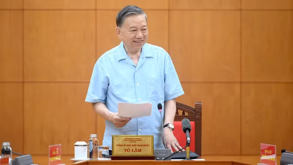Tổng Bí thư, Chủ tịch nước Tô Lâm phát biểu tại cuộc làm việc. (Ảnh: ĐĂNG KHOA)