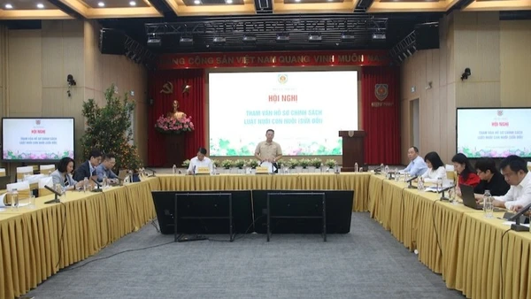 Thứ trưởng Tư pháp Nguyễn Thanh Ngọc phát biểu tại hội nghị. (Ảnh: TL)