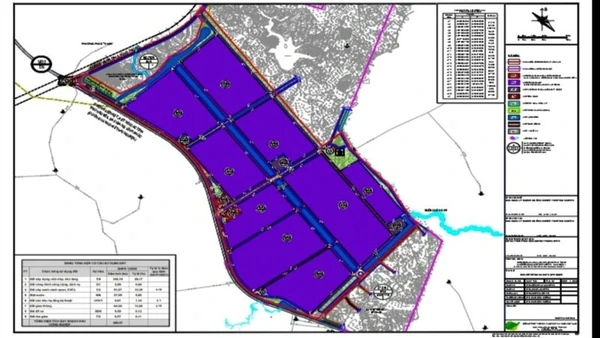 Quy hoạch phân khu Khu công nghiệp Tây Phổ Yên giai đoạn 1.