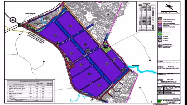 Quy hoạch phân khu Khu công nghiệp Tây Phổ Yên giai đoạn 1.