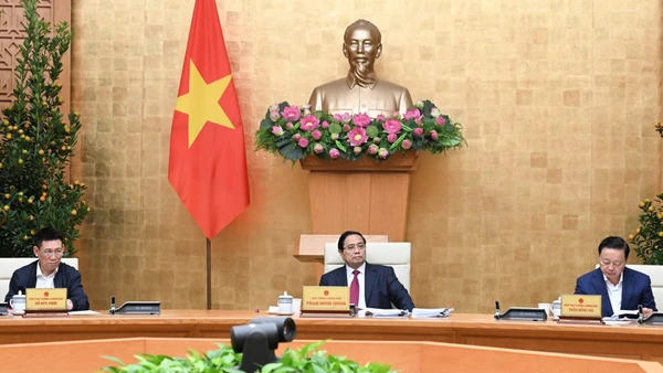 Thủ tướng Chính phủ Phạm Minh Chính chủ trì Phiên họp Chính phủ chuyên đề xây dựng pháp luật tháng 2/2026.