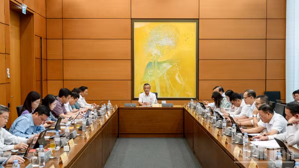 Đại biểu Quốc hội thảo luận tại tổ. (Ảnh: QH)