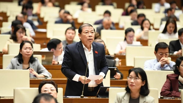 Đại biểu Nguyễn Thanh Sang (Đoàn Thành phố Hồ Chí Minh). (Ảnh: DUY LINH)