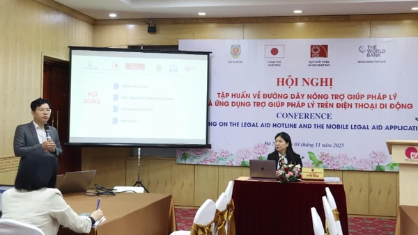 Hội nghị tập huấn về Đường dây nóng Trợ giúp pháp lý. (Ảnh: TL)