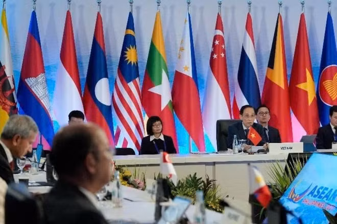 Quang cảnh Hội nghị Bộ trưởng Ngoại giao ASEAN-New Zealand ở Philippines. (Ảnh: BỘ NGOẠI GIAO)