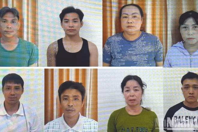 Các đối tượng liên quan trong vụ án. (Ảnh: Hoàng Đô)