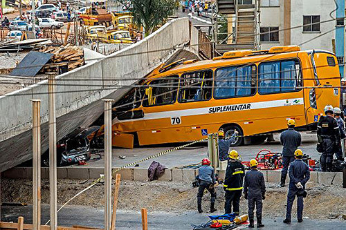 Brazil : Sập cầu vượt ở Belo Horizonte làm hai người chết ảnh 1 Brazil : Sập cầu vượt ở Belo Horizonte làm hai người chết ảnh 1
