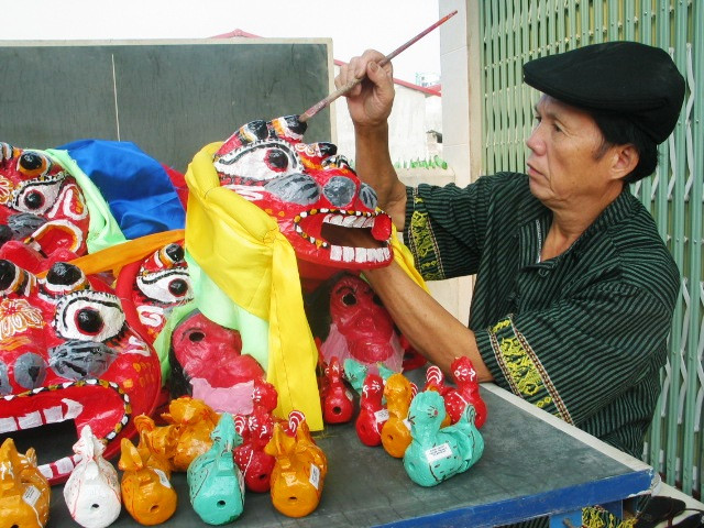 Múa sư tử trong lễ hội mừng Xuân của người Tày, Nùng… xứ Lạng ảnh 4