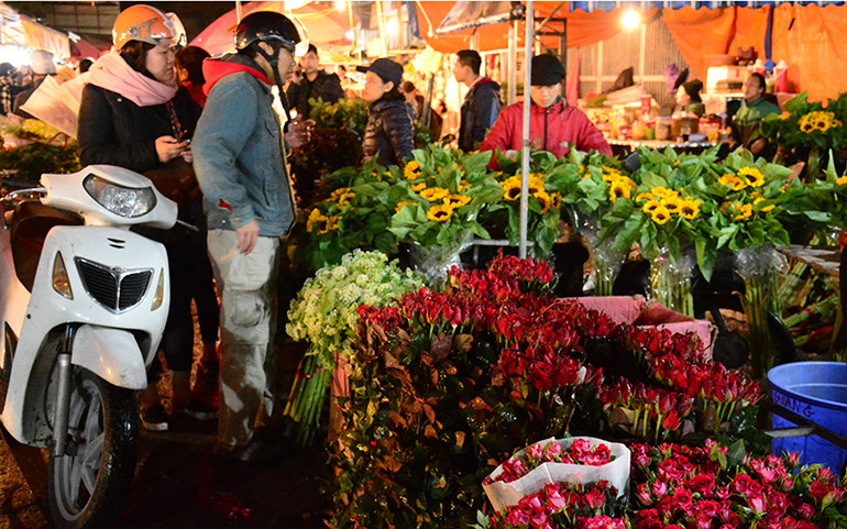 Nhộn nhịp chợ hoa đêm Quảng Bá ảnh 8