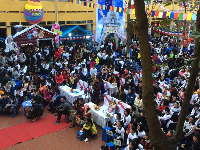 Không khí lễ hội tràn ngập Ngày hội Ngôn ngữ trường THCS Ngô Sĩ Liên ảnh 8