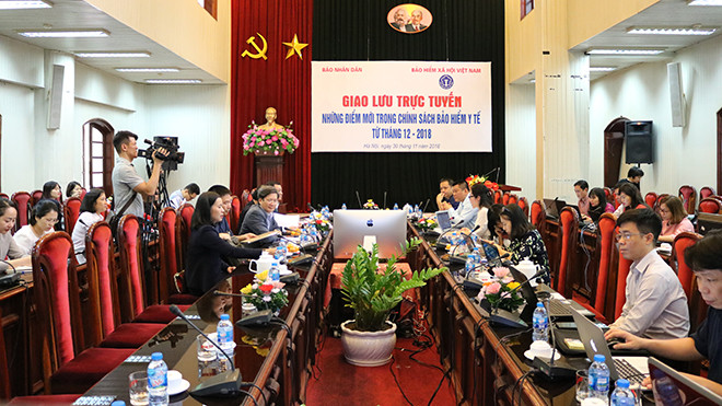 Giao lưu trực tuyến “Những điểm mới trong chính sách bảo hiểm y tế từ tháng 12-2018” ảnh 8