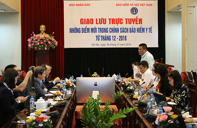 Giao lưu trực tuyến “Những điểm mới trong chính sách bảo hiểm y tế từ tháng 12-2018” ảnh 11