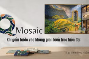 QMosaic: Khi gốm bước vào không gian kiến trúc hiện đại 