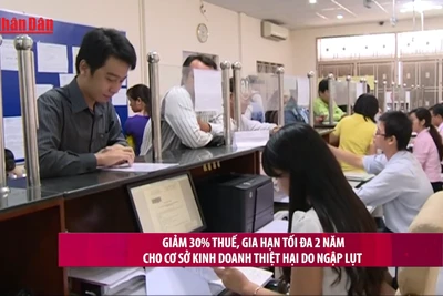 [Video] Giảm 30% thuế, gia hạn tối đa 2 năm cho cơ sở kinh doanh thiệt hại do ngập lụt