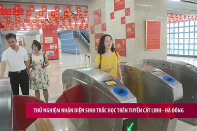 [Video] Thử nghiệm nhận diện sinh trắc học trên tuyến Cát Linh – Hà Đông