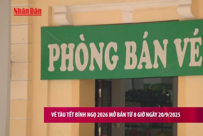 [Video] Vé tàu Tết Bính Ngọ 2026 mở bán từ 8 giờ ngày 20/9/2025