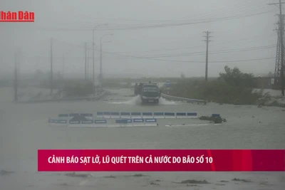 [Video] Cảnh báo sạt lở, lũ quét trên cả nước do bão số 10