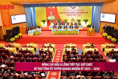 [Video] Đồng chí Hầu A Lềnh tiếp tục giữ chức Bí thư Tỉnh ủy Tuyên Quang nhiệm kỳ 2025 – 2030