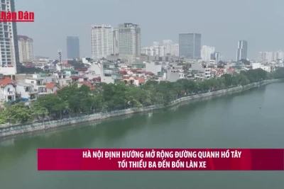 [Video] Hà Nội định hướng mở rộng đường quanh Hồ Tây tối thiểu ba đến bốn làn xe