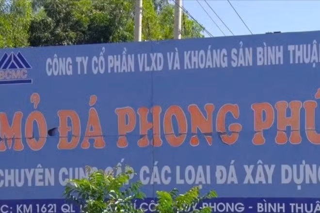 Mỏ đá Phong Phú - nơi xảy ra tai nạn.