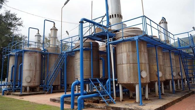 Nhà máy nước tại Côn Đảo. (Ảnh: TTXVN)