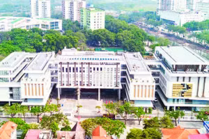 Trường trung học phổ thông Đỗ Mười (phường Yên Sở, Hà Nội) bắt đầu tuyển sinh từ năm học 2025-2026.