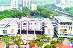 Trường trung học phổ thông Đỗ Mười (phường Yên Sở, Hà Nội) bắt đầu tuyển sinh từ năm học 2025-2026.