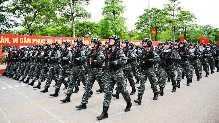 Khối nữ chiến sĩ cảnh sát đặc nhiệm. 47.jpg