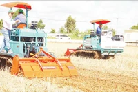 Cơ giới hóa trong khâu làm đất và xử lý rơm rạ sau thu hoạch, hạn chế đốt đồng khói bay gây ô nhiễm.