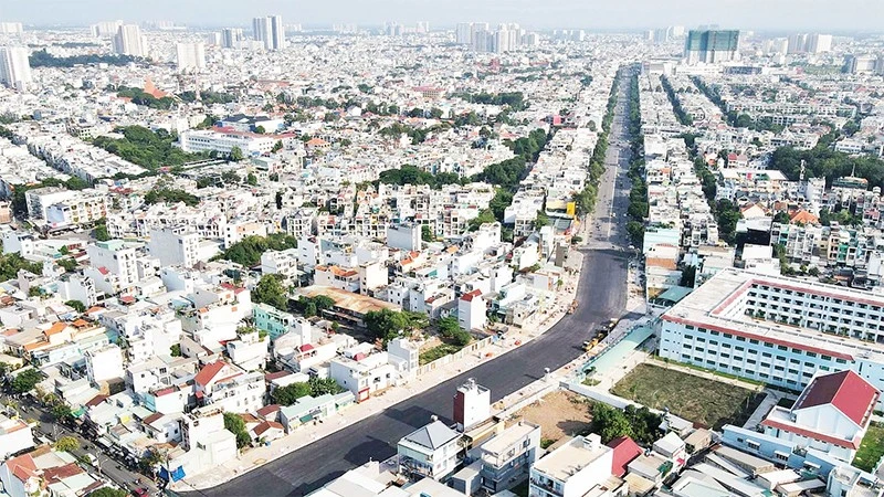 Một góc đô thị Thành phố Hồ Chí Minh.