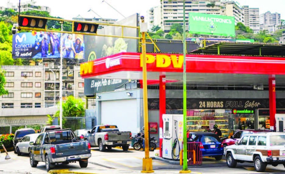 Một trạm xăng tại Caracas, Venezuela. (Ảnh: TÂN HOA XÃ)