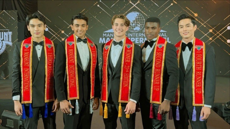 Top 5 Manhunt International 2025. (Ảnh: BTC) top-5-3328.jpg