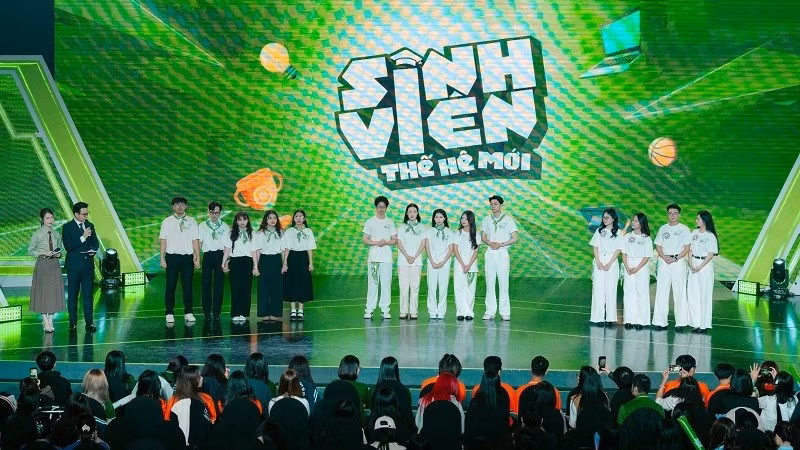 Chung kết toàn quốc “Sinh viên Thế hệ Mới 2025” là "đấu trường" đầy kịch tính. (Ảnh: VTV)