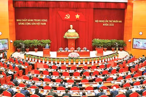 Hội nghị lần thứ 12 Ban Chấp hành Trung ương Đảng khóa XIII. Ảnh | ĐĂNG KHOA