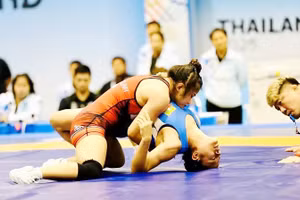 Các đô vật Việt Nam áp đảo tại SEA Games 33. Ảnh | DP