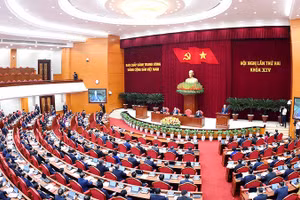 Hội nghị lần thứ hai Ban Chấp hành Trung ương Đảng khóa XIV. Ảnh | ĐĂNG KHOA