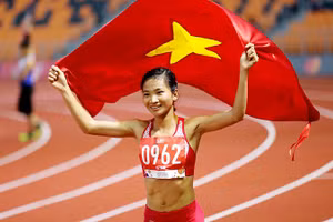 Nguyễn Thị Oanh vẫn là đầu tàu của điền kinh Việt Nam. Ảnh | KHẢ HÒA