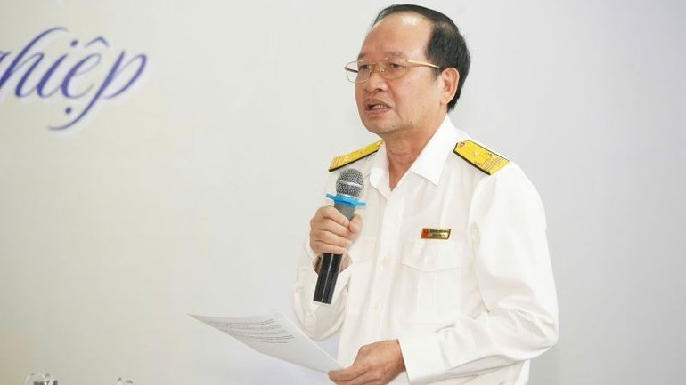 Phó Trưởng Thuế Thành phố Hồ Chí Minh Nguyễn Tiến Dũng phát biểu tại Tọa đàm. h3-ong-dung-thue.jpg