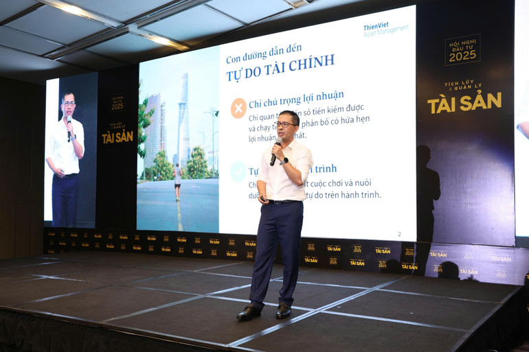 Ông Trần Vinh Quang, Tổng Giám đốc Công ty Quản lý Quỹ Thiên Việt (TVAM). h4-hoi-nghi-cong-bo.jpg