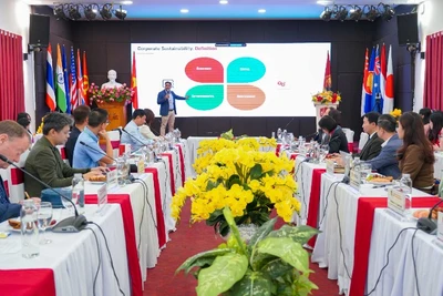 Hội thảo quốc tế "Đổi mới trong chuyển đổi mô hình kinh doanh, kế toán và tài chính hướng tới phát triển bền vững" tổ chức tại Hà Nội.