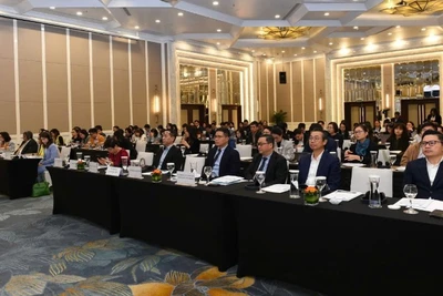 Quang cảnh Hội thảo “Thị trường xếp hạng tín nhiệm Việt Nam, định hướng và tiềm năng phát triển” diễn ra ngày 12/11 tại Hà Nội.