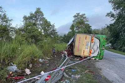 Ảnh hiện trường vụ tai nạn. (THX)