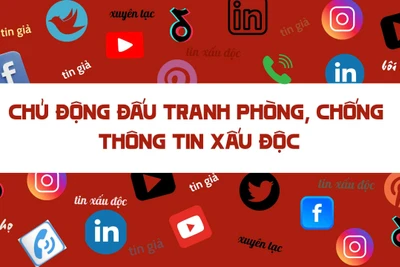Lực lượng Công an nhân dân tích cực đấu tranh với thông tin xấu, độc trên không gian mạng.