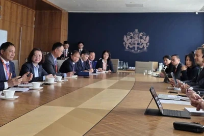 Quang cảnh buổi làm việc giữa Đoàn công tác Bộ Tài chính và Sở Giao dịch Chứng khoán London.