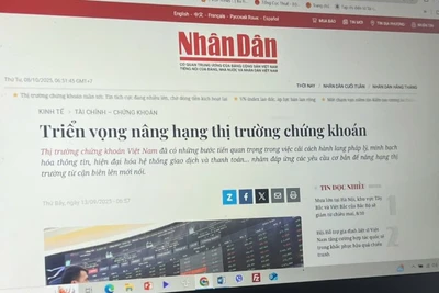 Tổ chức xếp hạng thị trường FTSE Russell công bố thị trường chứng khoán Việt Nam chính thức được nâng hạng.