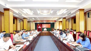 Các đại biểu tại buổi làm việc.