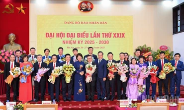 [Ảnh] Toàn cảnh Đại hội đại biểu Đảng bộ Báo Nhân Dân lần thứ XXIX