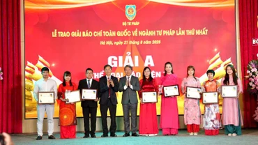 Báo Nhân Dân đoạt giải C Giải báo chí toàn quốc về ngành tư pháp lần thứ nhất