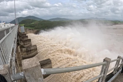 [Video] Thuỷ điện Sông Ba Hạ đưa mức nước hồ chứa về "mức đón lũ" trước đợt mưa lớn