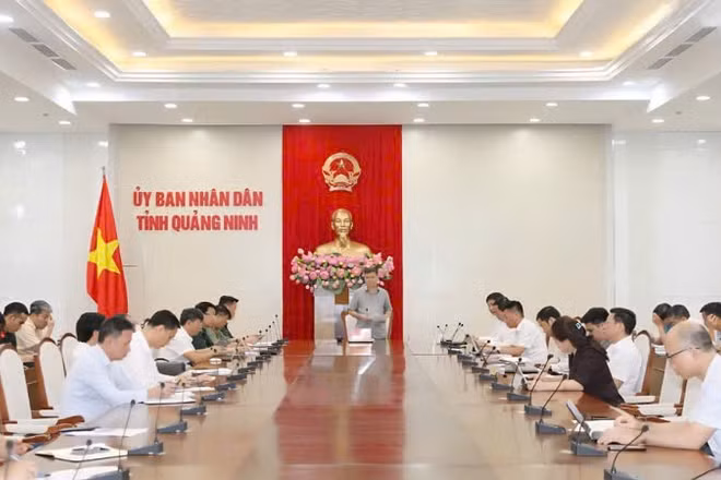 Tỉnh Quảng Ninh họp chỉ đạo công tác phòng, chống bão số 11.